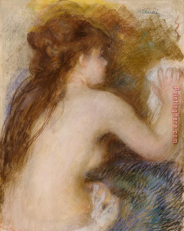 Pierre Auguste Renoir Rear view of a nude woman